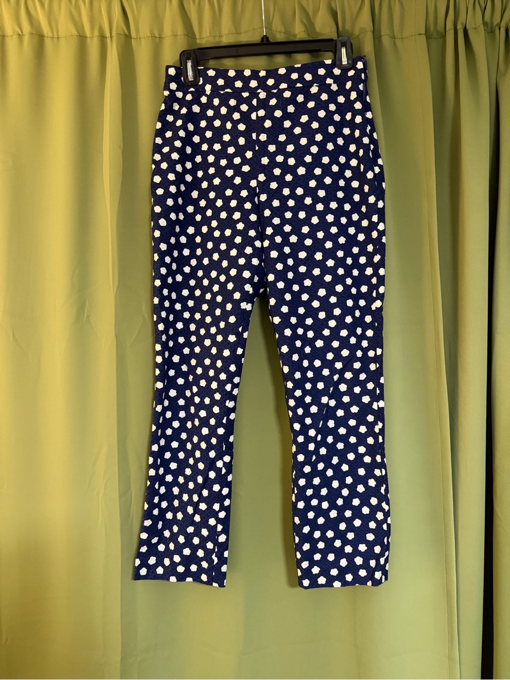 kate spade Navy Blue Polka Dot Trousers